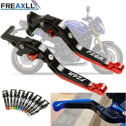 Moto CNC Aluminum Motorbike Foldable Extendable Motorcycle Brake Clutch Levers Handle For YAMAHA FZ6R FA6 R FZ 6R 2009-2015