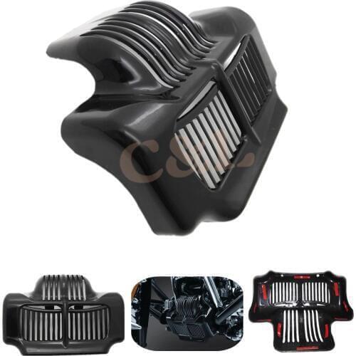 Motorcycle Black Stock Oil Cooler Cover For Harley Touring models 2011-2015