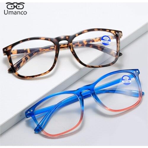 Anti Blue LIght Glasses for Women Men No Diopter Gradient Plastic Frame AC Lens Computer Phone Eyeglasses Block Blue Light