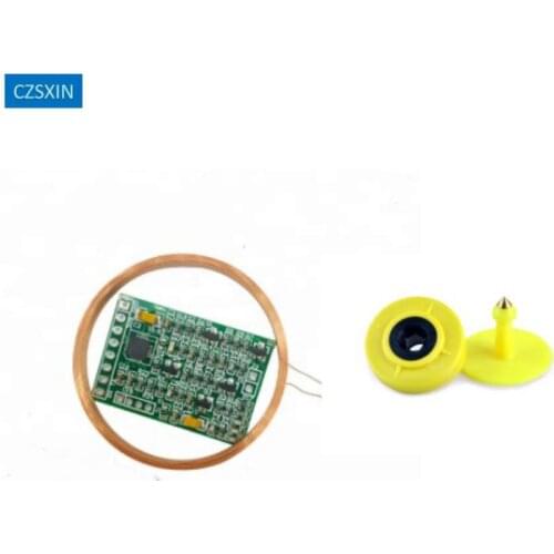 RFID EM4305 Chip 134.2Khz ISO11784 ISO11785 EarTag read write Livestock animal 134.2khz rfid ear tags for Animal Management