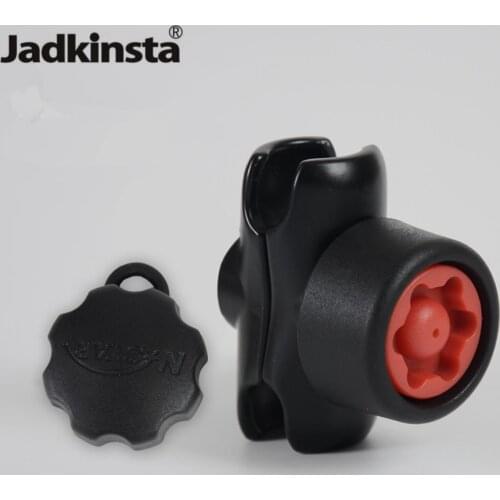 Jadkinsta 6cm Double Socket Arm with Pin Lock Security Knob and Key Knob for 1 Inch Ball Mount Bases for Gopro Camera Cellphone