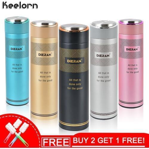 Keelorn 350ML 500ML Stainless Steel Vacuum Flasks Thermoses Cup Creative Brief Portable Thermal Insulation Bussiness Vacuum Cups
