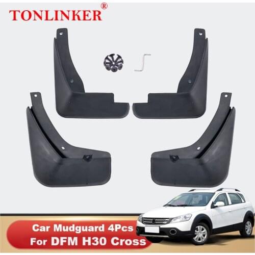 TONLINKER Mudguard For Dongfeng DFM H30 Cross 2014-2018 Mud Flaps Mudguards Splash Guards Fender Mudflaps 4Pcs Car Accesories