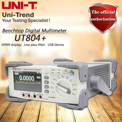 UNI-T UT804+ True RMS Benchtop Digital Multimeter automatic range burn-proof electronic maintenance universal meter