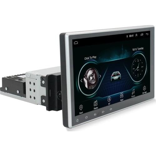 Universal 10.1 Inch 1 Din Car Multimedia HD 1080P Video FM Radio GPS Wifi with Touch Screen and Rear Camera Input