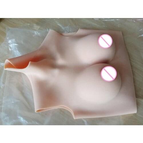 High Collar Neck New 6G Upgrade Fake Artificial Boob Realistic Silicone Breast Forms Crossdresser Shemale Transgender Drag Queen