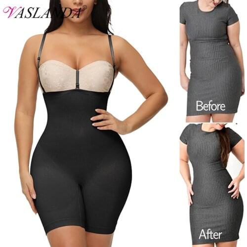 Women Shapewear Bodysuits Firm Tummy Control Full Body Shaper Slimming Bodysuit Corrective Underwear Waist Trainer Thigh Slimmer