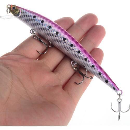 1pcs Minnow Fishing Lures 12.5cm/12.5g 6 Color Select Quality Hard Artificial Bait Crankbait Wobbler Fishing Tackle Hooks