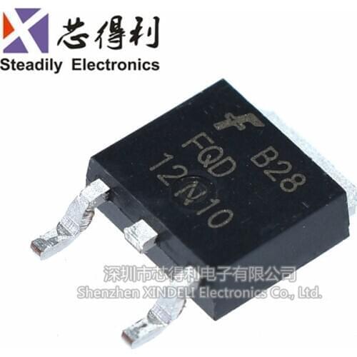 10pcs/lot New Fqd12n10 12n10 to-252 Field Effect Transistor MOS Tube