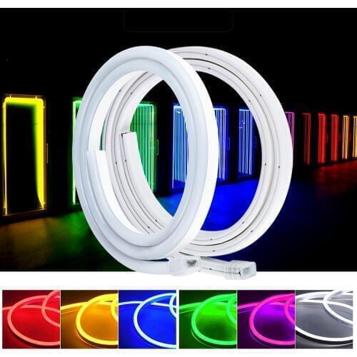 12V LED Neon light SMD 2835 Flex LED neon Strip IP67 Waterproof 2.5cm cut for DIY LED Words indoor outdoor Lighting