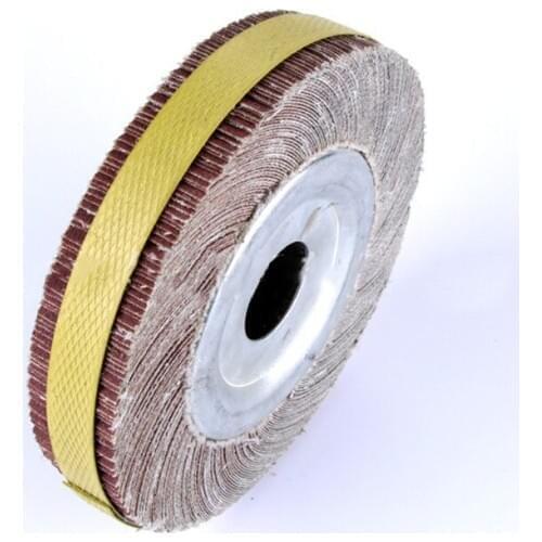 150*25mm Abrasive Flap Wheel Sanding Disc Cloth Mop Wheel for Metal Wood Polishing Grinding