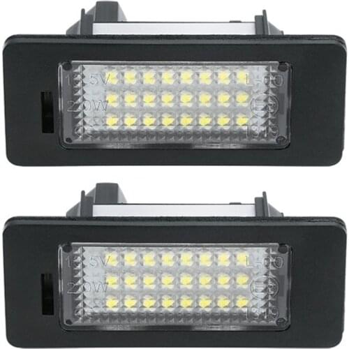 2Pcs LED License Plate Lights For BMW X1 X3 X5 E82 E88 E90 E91 E92 E93 E84 X3 F25 X5 E70 E72 F15 X6 E71 E72 Canbus Error Free