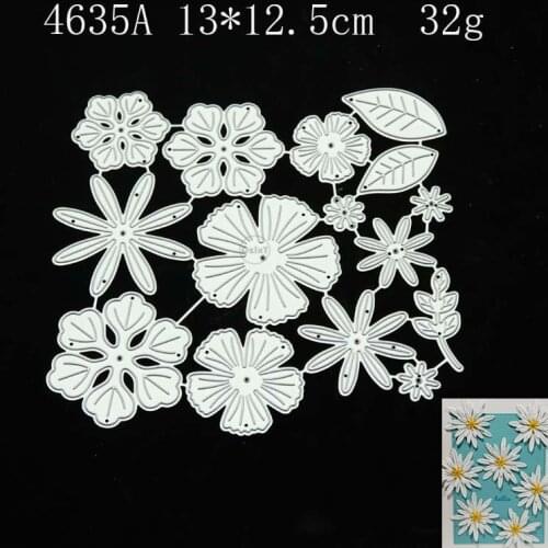 2021 Flowers Metal Cutting Dies DIY Scrapbooking Paper Photo Album Crafts Knife Mould Cards Embossing Mold Stencils for Decor