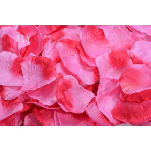5,000pcs 4.5*4.5cm Gradient Hot Pink Rose Flower Leaves Petals For Wedding Party Holiday Venue Decoration Color-21