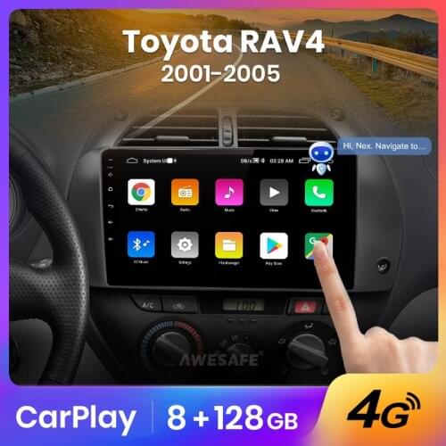 AWESAFE PX9 for Toyota RAV4 RAV 4 2001 - 2006 Car Radio Multimedia video player GPS No 2din 2 din Android 10.0 2GB+32GB