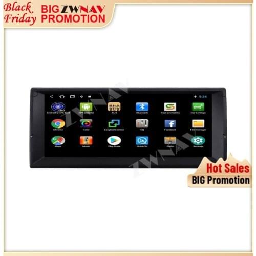 ZWNAV Android 10.0 Car DVD Multimedia Player For BMW E39 With GPS Navigation Audio Radio 2 din Stereo Receiver IPS Head Unit