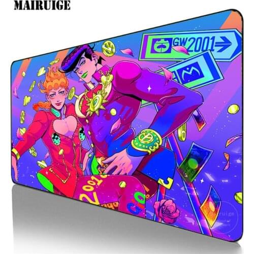 Anime JoJos Adventure Large Gaming Mouse Pad Laptop Keyboard Mousepads Computer PC Accessories Game Mousemat Player Mats Csgo