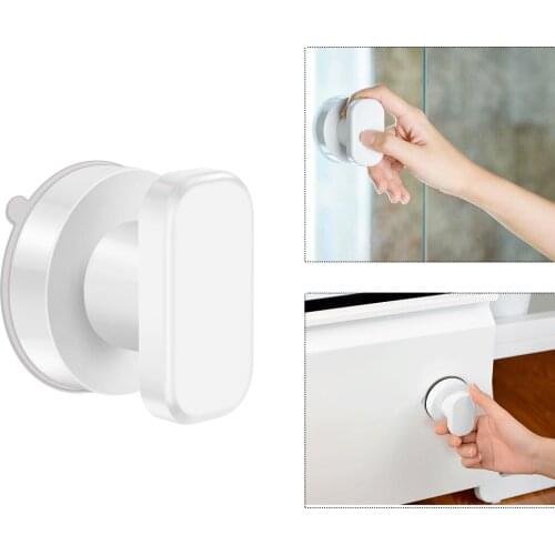 DXS New Sucker Handle Sliding Door Refrigerator Cupboard Pulls Wall Mounted Handrail HIgh Quality