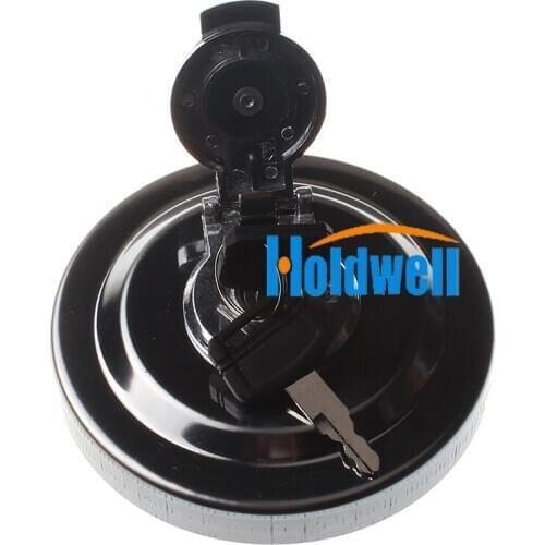 Holdwell Fuel Tank Cap AT321249 W/2 keys H800 for John Deere Excavator 120D 130G 135D 135G 160DLC 160GLC 180 190 210G 290D 370C
