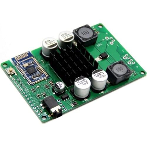 Top Deals 100W Bluetooth 5.0 TPA3116 Power Amplifier Audio Board Amplificador AUX Mono Speaker Amp Support Serial Port Rename TW