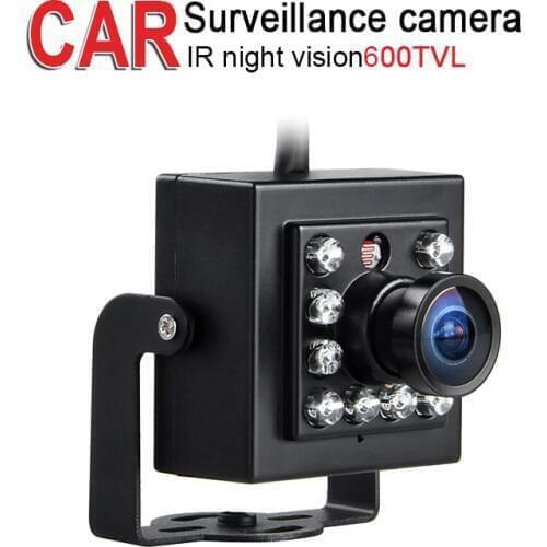 Mini Vehicle Camera,600TVL,IR Night Vision for Bus Truck Boat Vans Taxi Surveillance Security,DV12-24V,3.6MM,1/3 CCD ,PAL