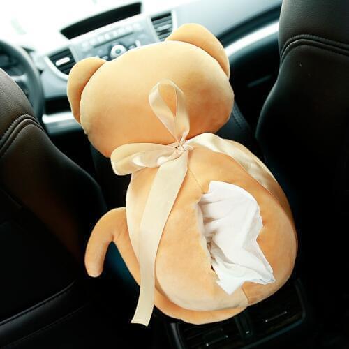4 Colors Soft Cat Plush Tissue Box Stuffed Cotton Funny Toy Creative Home Decoration Birthday Gift Car Accessories