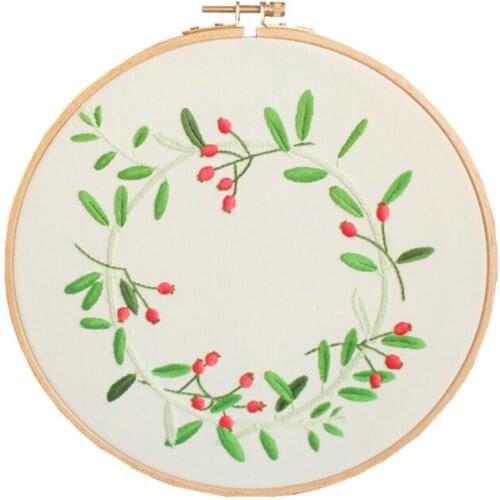 Green Wood and Zihua Ring Series European embroidery kit simple three-dimensional embroidery Ribbon kit embroidery needlework