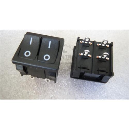 Original new 100% RA4 power rocker switch 4pin 2gear double press rocker arm warping switch 6A250V