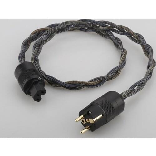 P103 High Quality 4N OFC Pure copper EU Schuko Power Cable HIFI Mains Power cable