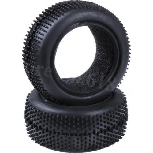 2Pcs/lot Front/Rear Rubber Tyre Tire OD:85mm ID:60mm for 1/10 Off-Road Buggy Replacement