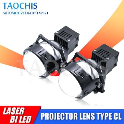 TAOCHIS CL 3.0 Inch BI LED Projector Lens With Laser 50W 14000LM 6000k HELLA 3R High Beam Low Beam Car Light Upgrade