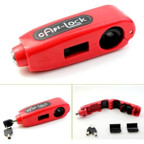 Motorcycle Handlebar Security Anti-theft Lock Handle Horn Electric Car Lock with 2 Keys