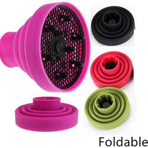 1PC Foldable Hairdryer Diffuser Cover High Temperature Resistant Silica Gel Hairdryer Accessories Hairdressing Salon Tools 20