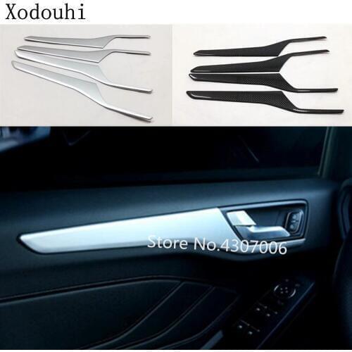 Car Styling Inside Door Panel Strip Cover Inner Edge Sticker Trim Panel Frame Trim 4pcs For Ford Focus 2018 2019 2020
