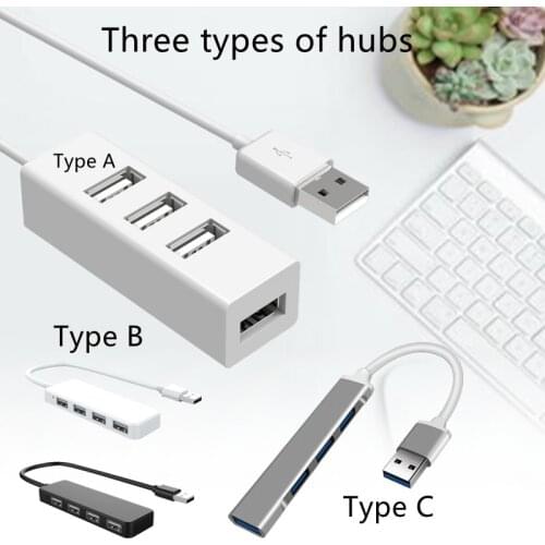 ZUIDID Office Universal USB HUB 3.0 Type C 3.1 4-port Multiplexer Adapter OTG For Macbook Pro PC Accessories