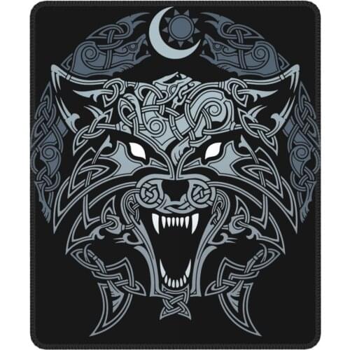 Wolves Of Ragnarok Vikings Valhalla Odin Amazing Mouse Pad Waterproof Mat Pads Rubber Office Home Deco Mat