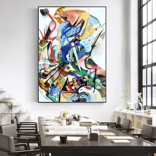 Wassily Kandinsky Abstract Canvas Painting Famous Artwork Posters and Prints Wall Art Pictures for Living Room Home Decoration