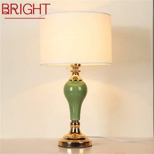 BRIGHT Table Lamps Modern LED Luxury Design Creative Ceramic Desk Lights For Home Bedroom