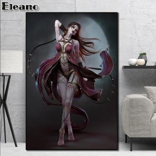 Canvas Painting Game Character Mage 3D Anime Poster Aesthetic Room Decor Wall Art Anime Decor Modern Art Painting Living Room