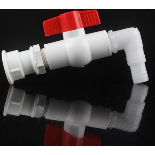 1/2'' 3/4'' 1'' Plastic Bucket Water Tank Beer Bucket Connector 20mm 25mm Garden Hose Connector Fish Tank Aquarium Accessories