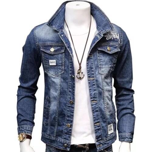 2020 new fall new men youth fashion hip hop denim jacket fashion denim jacket