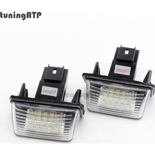 2x Bright White SMD LED License Plate Lights Module For Peugeot 206 / 207 / 306 SW / 307 Sedan / 307 SW / 5008 I