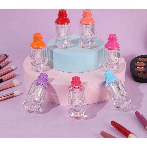 5pcs/lot 5ml Novelty Coke Bottle Lip Gloss Tube Bottle Empty Lipstick Plastic Transparent Gloss Cosmetic Packaging Container