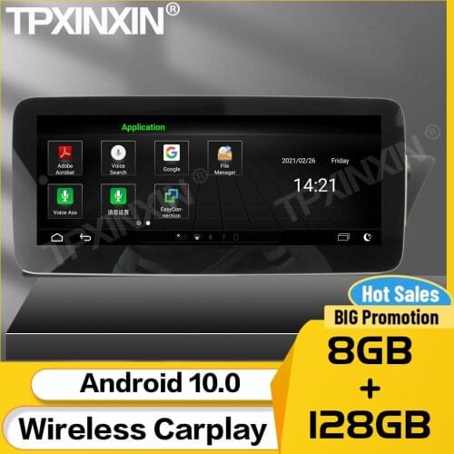 8+128G Car Stereo Receiver Android 10 For Audi A4 2009 2010 2011 2012 2013 2014 2015 2016 BT GPS Audio Auto Navigation Head Unit