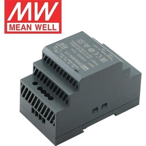 Mean Well DDR-60G-15 15V 4A 60W meanwell Din Rail Type DC-DC Converter 9~36V Input Power Supply Unit