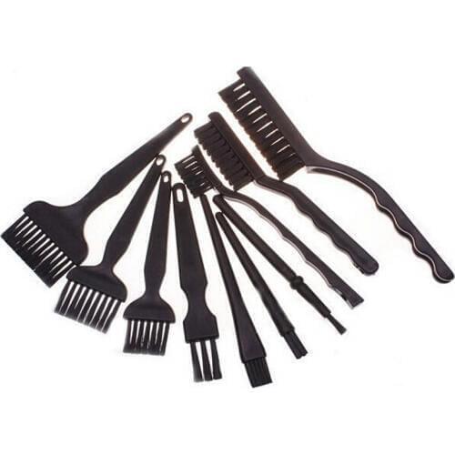 Black Non Slip Handle PCB Rework ESD Anti Static Dust Brush Industrial Electrostatic For BGA SMT Board Repair