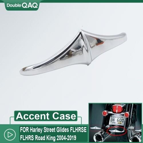 Chrome Motorcycle Front Fender Accent Trim Case for Harley Street Glides Dyna FLHRSE Road Glides Road King 04-19