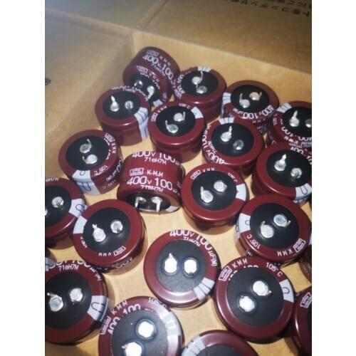 4pcs/10pcs 400V100UF Japan NIPPON KMM high frequency electrolytic capacitor horn 30*20 low volume free shipping