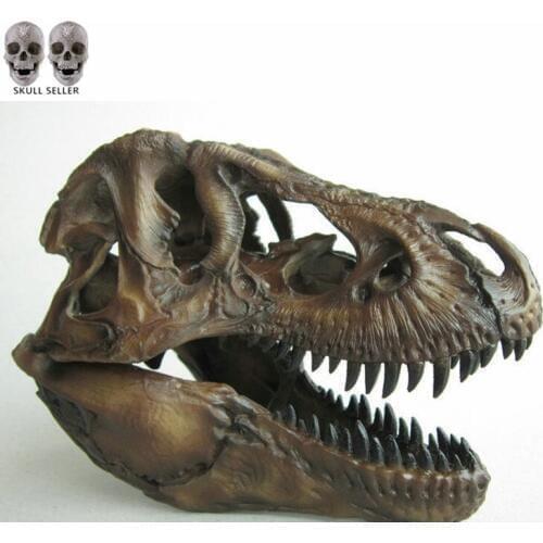 Crafts Arts Crafts 1/12 Tyrannosaurus Rex Dinosaur Skull Handicrafts Resin Fossil Simulation Skull Model For Collectibles