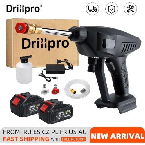 388vf Cordless High Pressure Electric Car Wash Water Spay Gun Washer Foam Generator Tools Li Battery Adapt to Makita 18V Battery